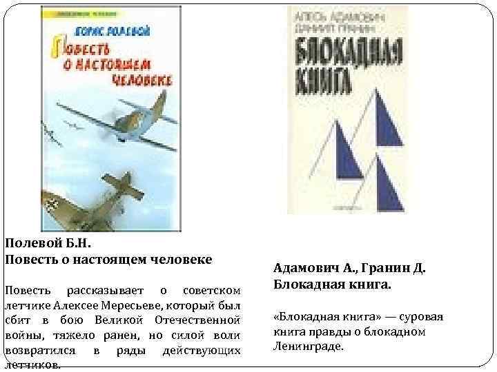 Летчик действовал согласно инструкции. Буклет по повести настоящего человека б полевого примеры.