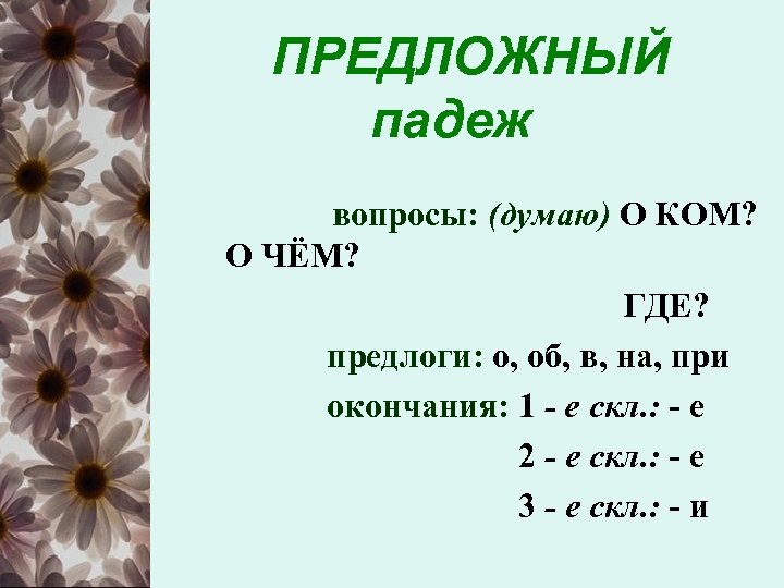 Предложный падеж 3 класс презентация школа россии