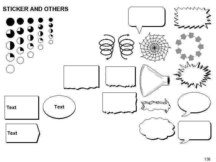 STICKER AND OTHERS Text 136 