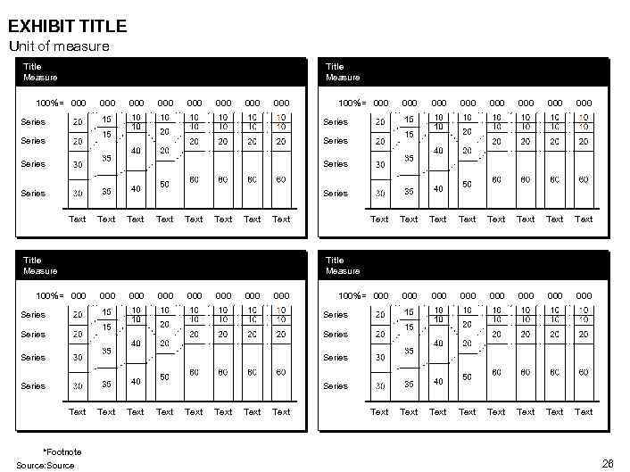 EXHIBIT TITLE Unit of measure Title Measure 100%= 000 000 000 000 Text Text
