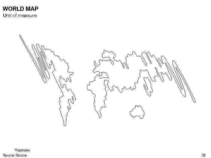WORLD MAP Unit of measure *Footnote Source: Source 39 