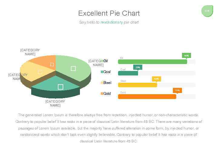 Excellent Pie Chart 104 Say hello to revolutionary pie chart [CATEGORY NAME] [CATEGORY Oil