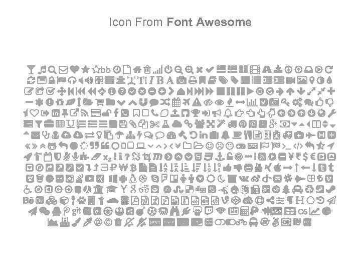 Icon From Font Awesome 