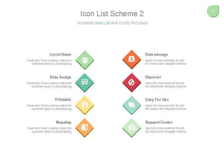 Icon List Scheme 2 21 Incredible Icon List And Easily For Used Loved Items