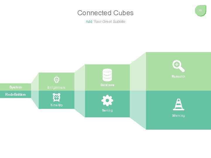 Connected Cubes 78 Add Your Great Subtitle Research System Enlightment Database Redefinition Time Up