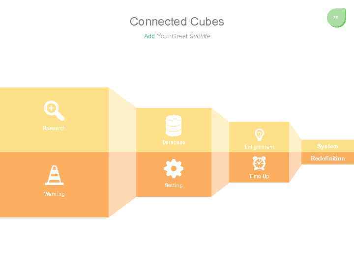 Connected Cubes 79 Add Your Great Subtitle Research Database Enlightment System Redefinition Time Up