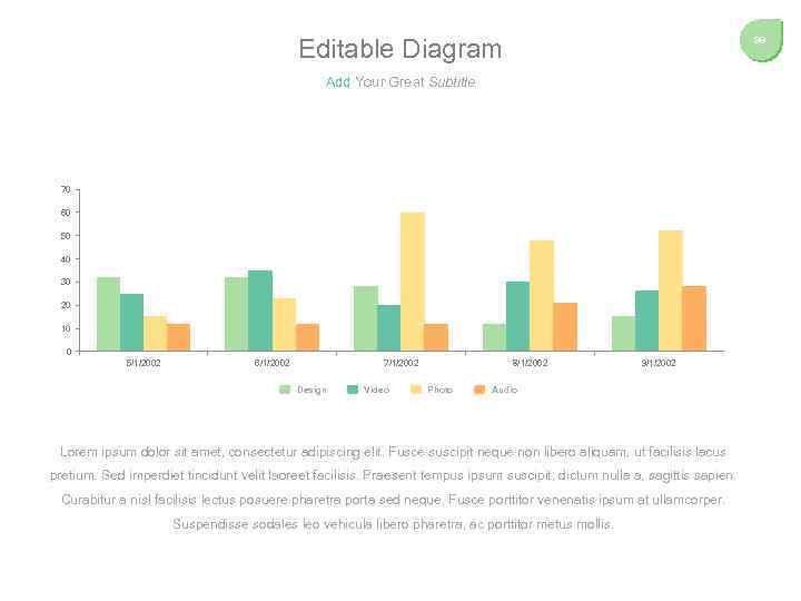 Editable Diagram 99 Add Your Great Subtitle 70 60 50 40 30 20 10