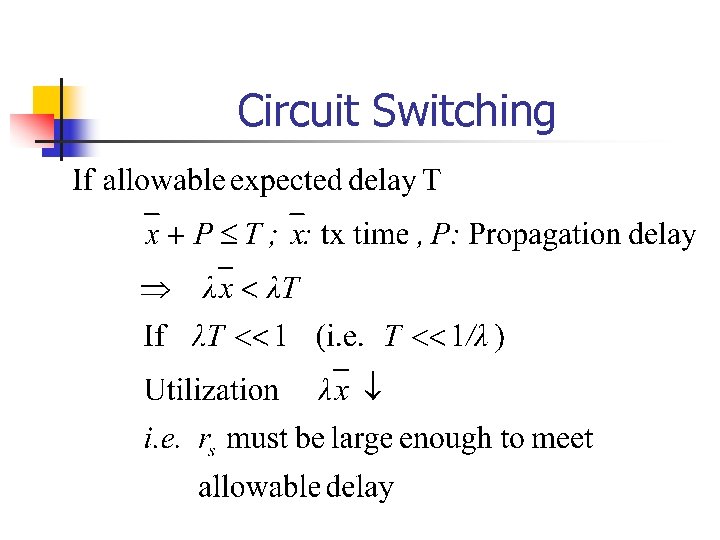 Circuit Switching 