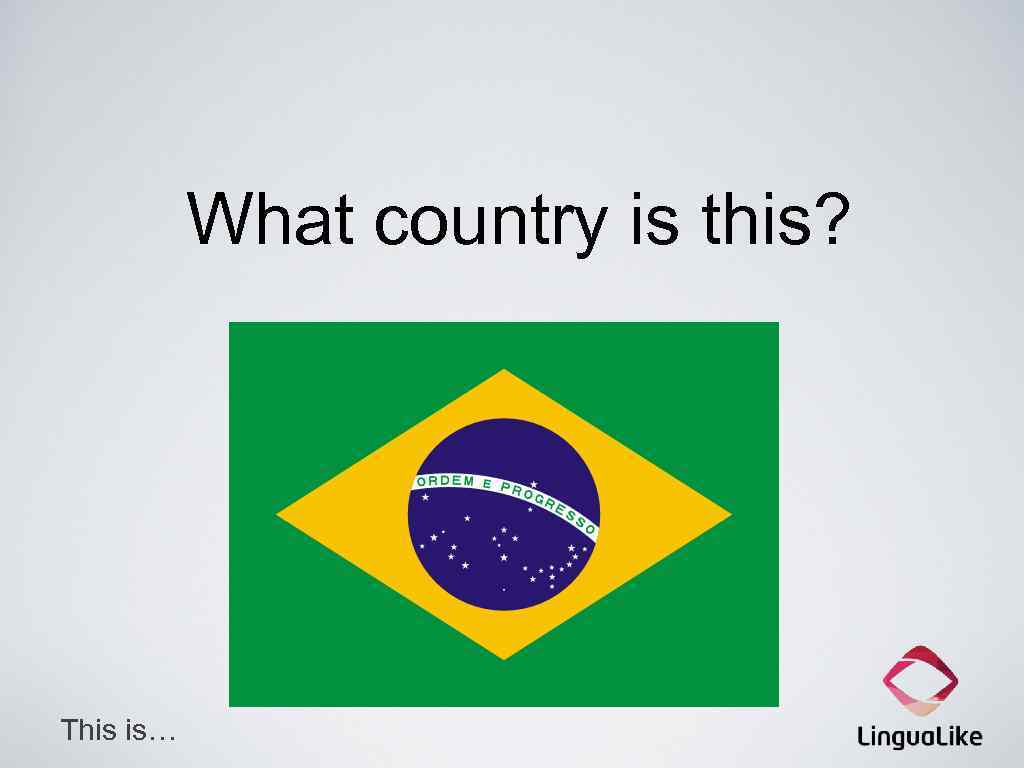 What country is this? This is… 