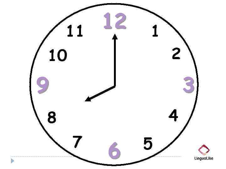 11 12 1 10 2 9 3 4 8 7 6 5 