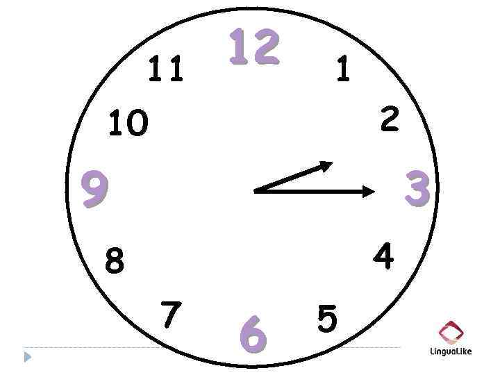 11 12 1 10 2 9 3 4 8 7 6 5 