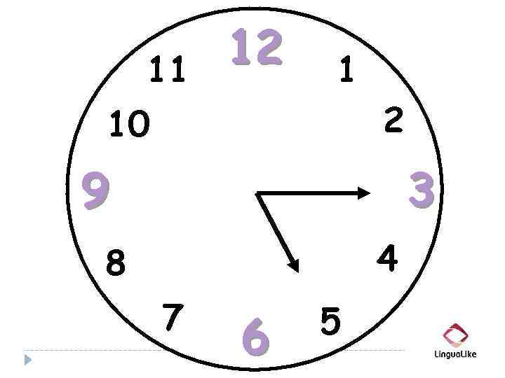 11 12 1 10 2 9 3 4 8 7 6 5 