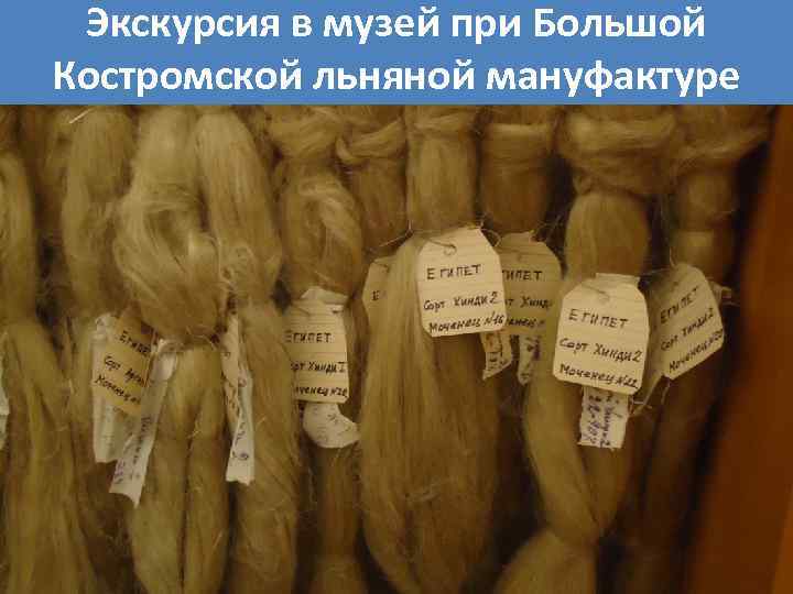 Экскурсия в музей при Большой Костромской льняной мануфактуре 