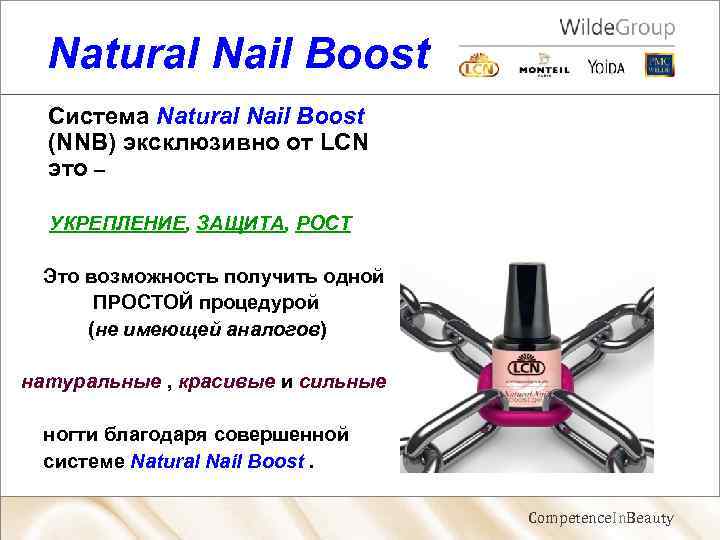 Natural Nail Boost Система Natural Nail Boost (NNB) эксклюзивно от LCN это – УКРЕПЛЕНИЕ,