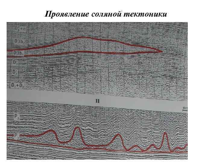 Проявление соляной тектоники 