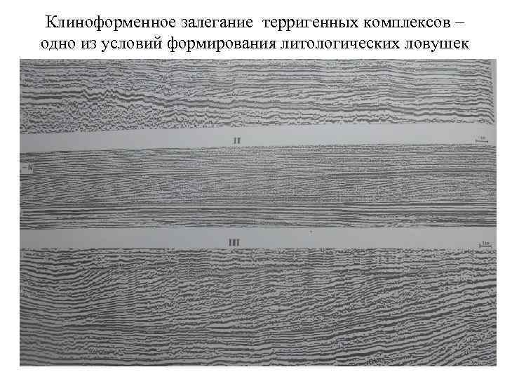 Клиноформенное залегание терригенных комплексов – одно из условий формирования литологических ловушек 