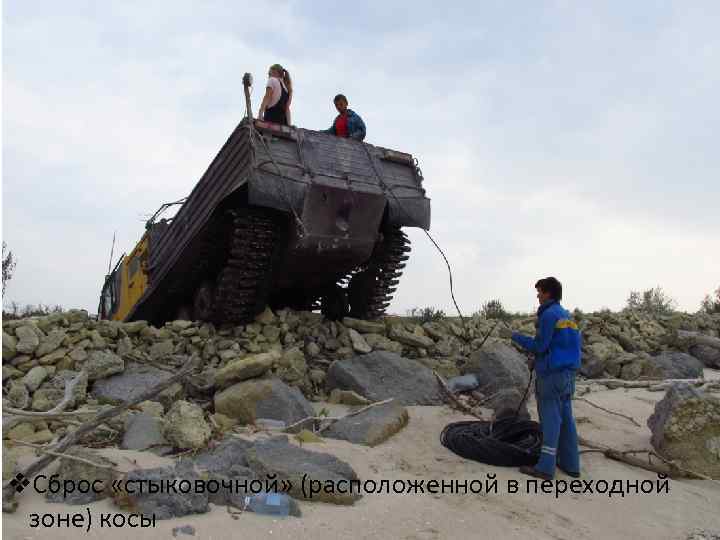 v. Сброс «стыковочной» (расположенной в переходной зоне) косы 