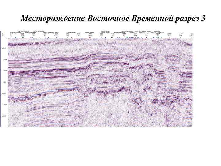 Месторождение Восточное Временной разрез 3 