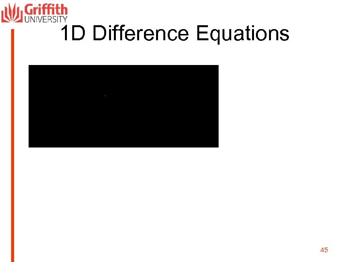 1 D Difference Equations 45 