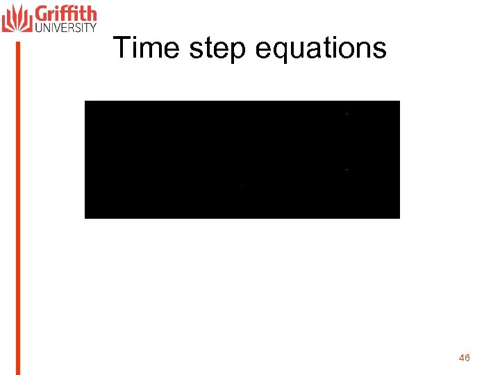 Time step equations 46 