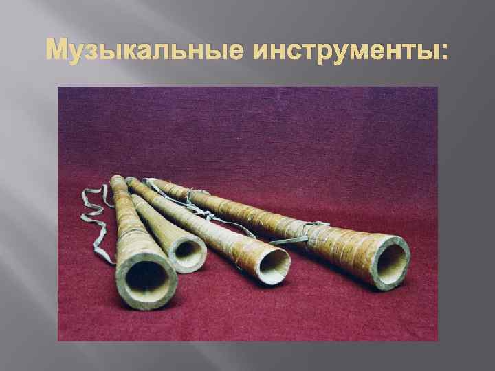 Музыкальные инструменты: 