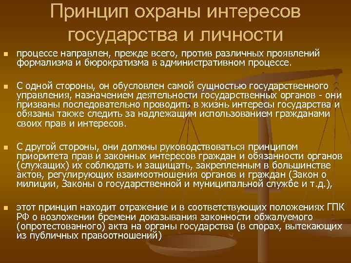 Право и интересы государства