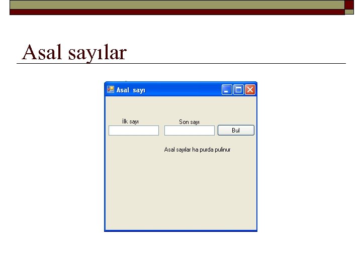 Asal sayılar 