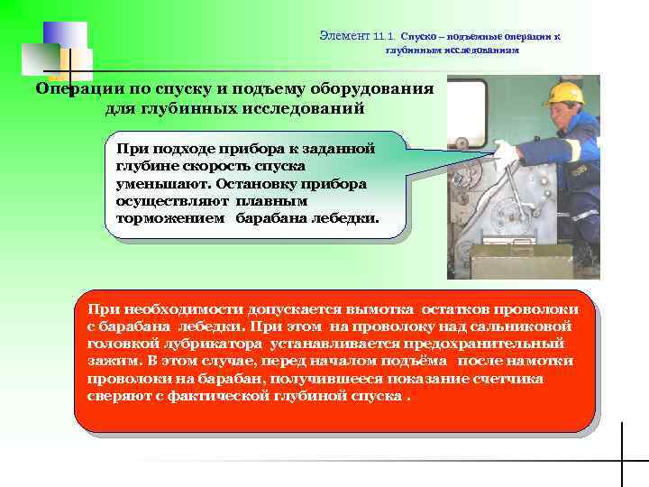 Спуско подъемные операции презентация