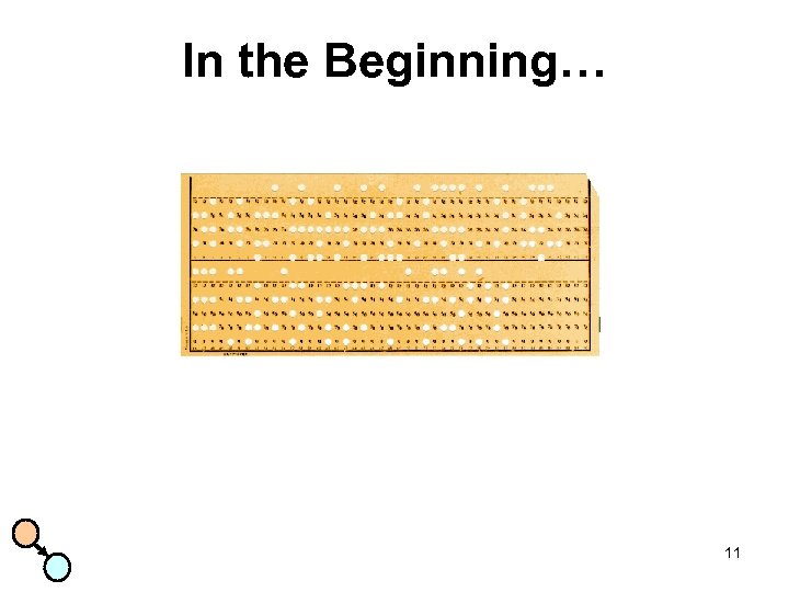 In the Beginning… 11 