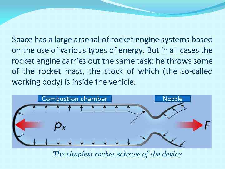 Space has a large arsenal of rocket engine systems based on the use of