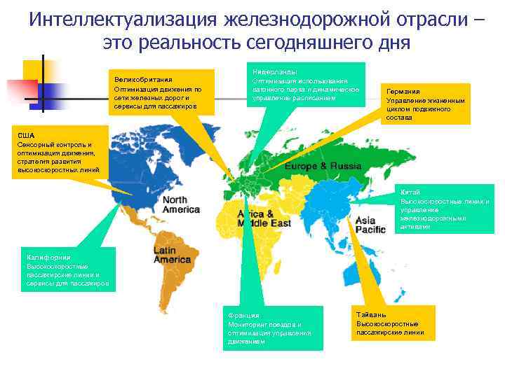 Интеллектуализация железнодорожной отрасли – это реальность сегодняшнего дня Великобритания Оптимизация движения по сети железных