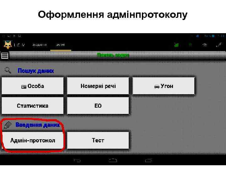 Оформлення адмінпротоколу 