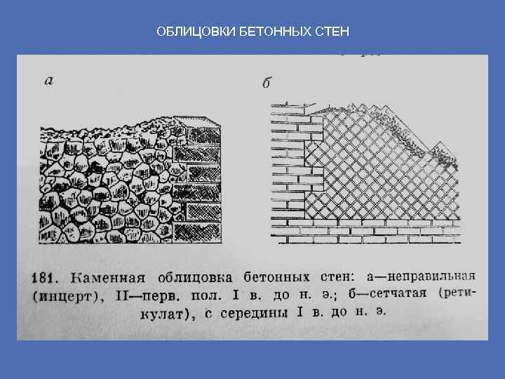 ОБЛИЦОВКИ БЕТОННЫХ СТЕН 