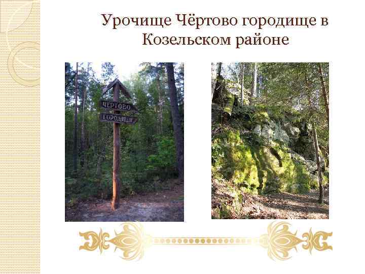 Урочище Чёртово городище в Козельском районе 