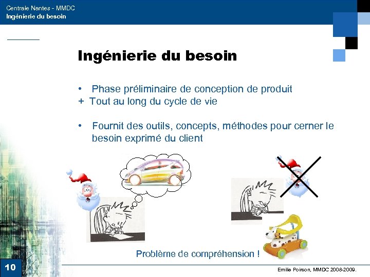 Centrale Nantes - MMDC Ingénierie du besoin • Phase préliminaire de conception de produit