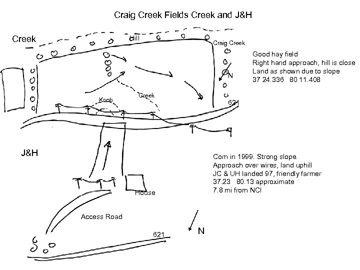 Craig Creek Fields Creek and J&H Creek Hill Craig Creek N Knob Creek 621