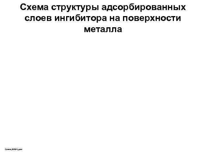 Схема структуры адсорбированных слоев ингибитора на поверхности металла Сушков_2003(4)_диск 