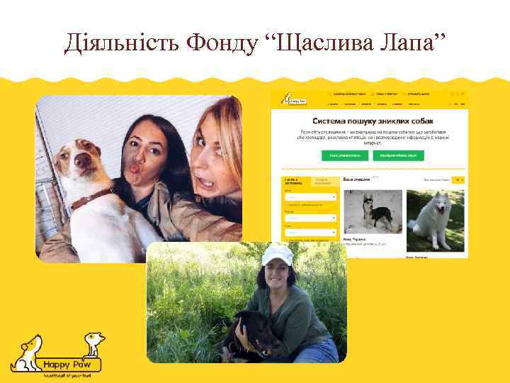 Діяльність Фонду “Щаслива Лапа” 