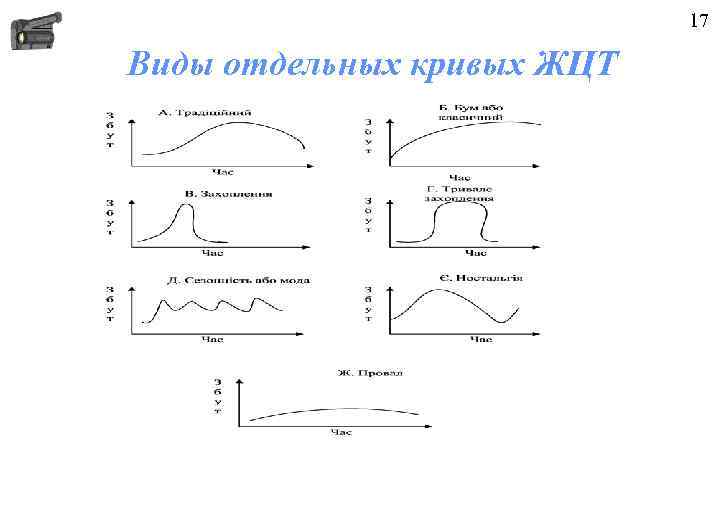 17 Виды отдельных кривых ЖЦТ 