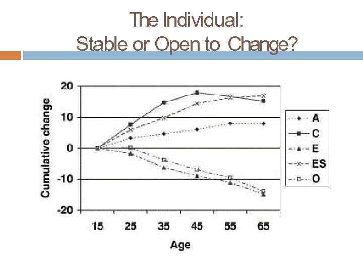 The Individual: Stable or Open to Change? 