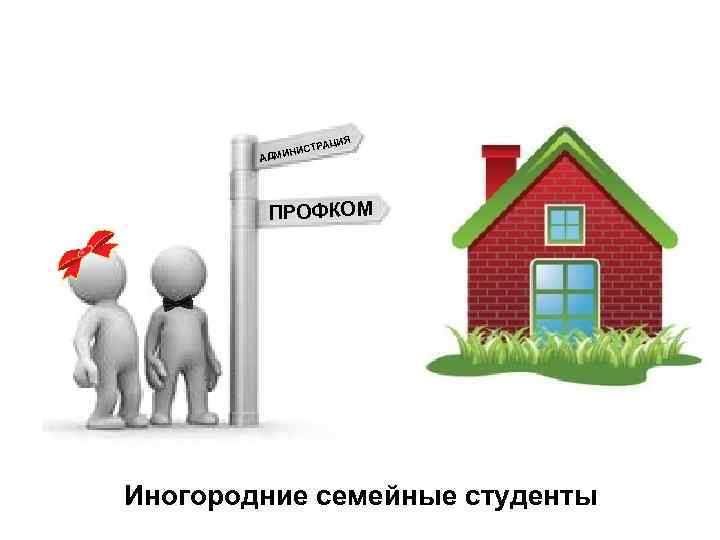 ЦИЯ СТРА НИ АДМИ ПРОФКОМ Иногородние семейные студенты 