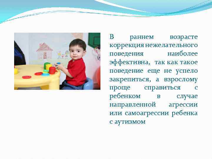 В раннем возрасте коррекция нежелательного поведения наиболее эффективна, так как такое поведение еще не