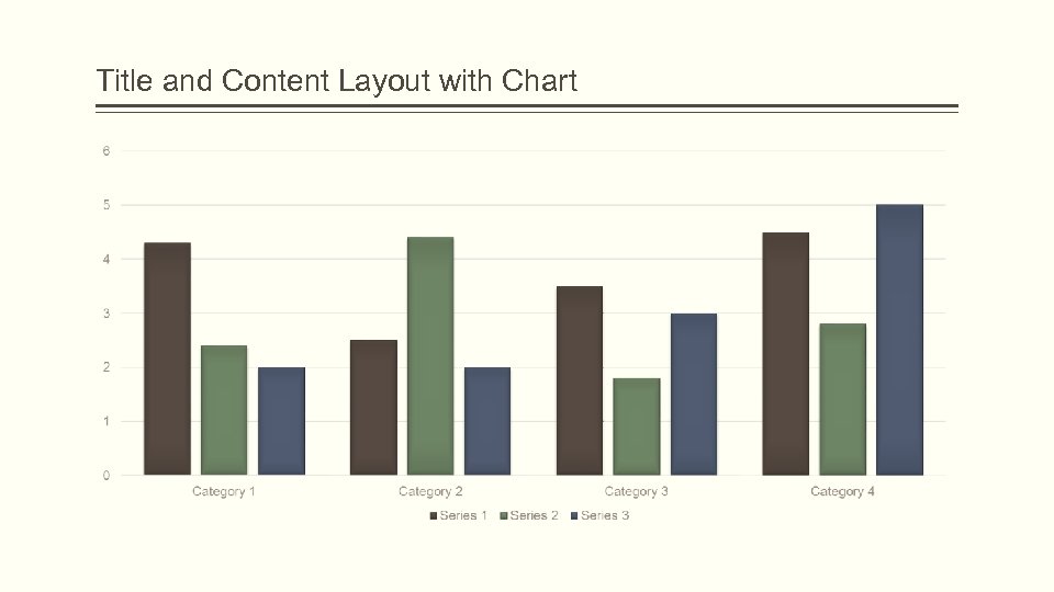 Title and Content Layout with Chart 