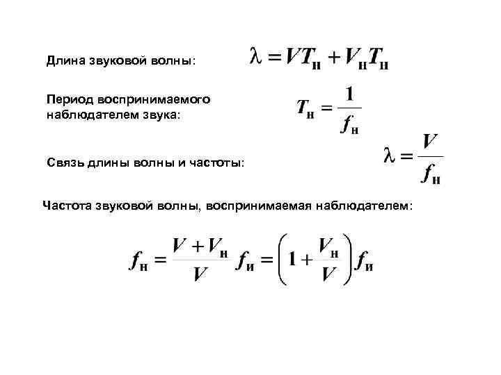 Чему равна длина звуковой волны