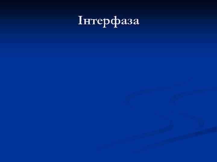 Інтерфаза 