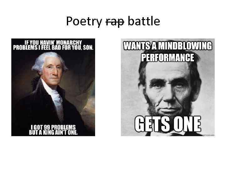 Poetry rap battle 