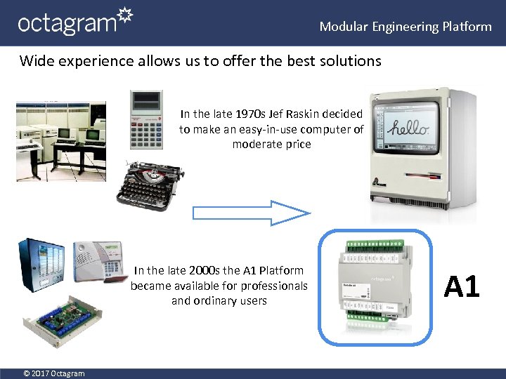 Modular Engineering Platform Wide experience allows us to offer the best solutions In the