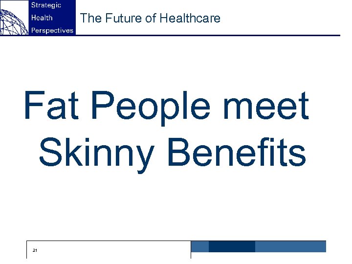 The Future of Healthcare Fat People meet Skinny Benefits 21 