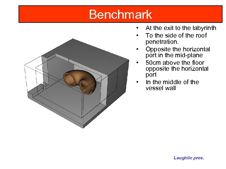 Benchmark • • • At the exit to the labyrinth To the side of