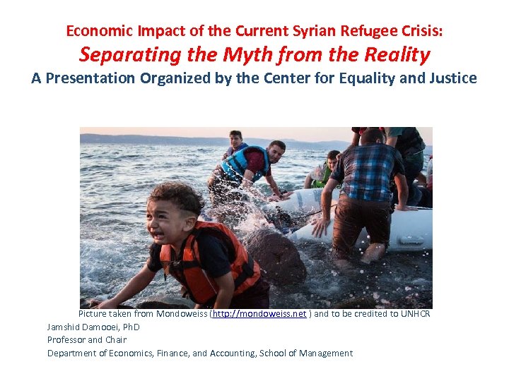 Economic Impact of the Current Syrian Refugee Crisis: Separating the Myth from the Reality